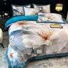 Popular Terciopelo Engrosado Leche Terciopelo Juego de Cuatro Piezas Antiestático Cálido Terciopelo Cama Cálida Sábanas y Fundas de Edredón 25 Productos Nuevos