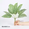 Plantas verdes artificiales transfronterizas para paisajismo, muros verdes, arreglos florales, decoraciones de fondo, hojas artificiales pequeñas y venta al por mayor de follaje y flores artificiales.
