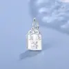 Plata Pura 999 Calabaza de Paz y Alegría Lingote Bolsa de la Suerte Colgante Accesorios para Manualidades con Cuentas