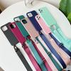 Funda de silicona para iPhone 15 Pro, funda protectora con cordón ajustable para Samsung S24