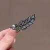 Grampo de Cabelo Elegante com Design de Espiga de Trigo, Presilha para Franja Lateral, Presilha Bico de Pato, Acessório de Cabelo de Luxo, Presilha de Cabelo, Ornamento de Cabelo, Presilha Lateral para Mulheres, Grampo de Cabelo para Fios Soltos