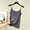 Camisole Pequena de Modal Feminina Verão Costas Bonitas Estilo Ocidental Roupa Externa Sem Mangas Camisa Base Top Decote V Versátil