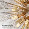 Suministro Exclusivo Transfronterizo de Luces para Dormitorio: Lámpara de Techo Creativa Romántica de Diente de León para Sala de Estar, Cristal Simple para Dormitorio Principal, Luciérnaga Fuegos Artificiales