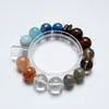Belleza EfímeraPulsera de Cristal de Aguamarina Natural para Mujer, Versátil Pulsera de Cristal Azul y Cristal Blanco al por Mayor