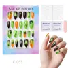 24 Peças de Unhas Postiças Usáveis para Adultos Produtos Acabados Transfronteiriços Patches de Manicure de Alta Qualidade Manicure Amêndoa Removível Atacado