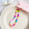 Lanyard para Teléfono Móvil de Arcilla Suave Color Caliente de Amazon Cadena de Teléfono Móvil con Cuentas Flor de Fruta Étnica Corazón Estrella Venta al por Mayor