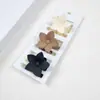 Pinza para coleta de mujer de 4 cm tocado artefacto fijador de agarre medio pinza de tiburón para la parte posterior de la cabeza pinza para coleta alta suministro transfronterizo