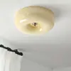 Lámpara de Techo para Dormitorio Estilo Crema Espectro Completo Lámpara de Estudio Retro Bauhaus Medieval Lámpara de Vidrio para Ojos Habitación Infantil