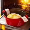 Tapete para Hornear Ou Bao Tapete de Transferencia Mango Largo Redondo Correa Mango de Silicona de Grado Alimenticio Tapete para Pan para Horno de Alta Temperatura
