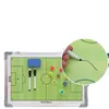 Tablero Táctico de Fútbol Magnético con Borde de Aleación de Aluminio Colorida, Montado en Pared, Tablero de Enseñanza con Arena para Entrenamiento de Competición