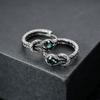 Aretes con Forma de Serpiente para Hombre, Diseño Moderno y de Moda, Aretes Simples Retro con Nudo de Cuerda para Mujer, Joyería Versátil de Alta Gama Personalizada al por Mayor