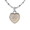 Collar de concha de amor de plata de ley 925 de cuerpo entero para mujer, simple, corazón de melocotón, nicho, cadena para clavícula de viento frío, temperamento 0726Y
