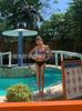 Traje de baño para mujer aguas termales deseo puro sexy bikini simple para mujer estilo ins pecho pequeño realzado fresco comercio exterior
