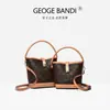 Bolsas para Mujer Transfronterizas, Bolso Cubo Sencillo y de Alta Gama con Monograma, Nuevo Estilo 2025, Bolso Elegante y de Moda para Hombro y Cruzado para Mujer