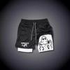 Shorts esportivos de verão masculinos, secagem rápida, respirável, camada dupla, anti-corrida, falso, duas peças, fitness, corrida, shorts