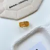 Anillo de Cruz Geométrica Nuevo para Mujer, Versión Ancha, Micro-Incustado, de Nicho, Lujo Ligero, Versátil, Exquisito, Diseño Abierto Ajustable