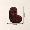 Patches coloridos de 26 letras, patches bordados em toalha, etiquetas bordadas em computador para roupas, sapatos e chapéus, acessórios autoadesivos para passar a ferro DIY