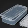 Juego de Moldes para Cubitos de Hielo de Plástico para Uso en Casa, Multicapa con Tapa, Caja de Almacenamiento de Cubitos de Hielo para Refrigerador de Gran Capacidad