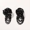 Estilo Retrô Tecido de Bolinhas Rose Contas de Arroz Franja Corsage DIY Roupas Sapatos Flor Bolsa Acessórios Acessórios de Joias