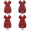 Lixa cauda de andorinha formato orelha de coelho 4 furos triângulo conjunto combinado transfronteiriço lençol para cochilo 170*140 * 95mm