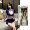 Lencería sexy para mujer, falda de cadera sexy real, uniforme de azafata, tentación, secretaria, traje OL 1198