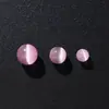 Pulseira de Contas Feita à Mão DIY Materiais Acessórios Pedra Bruta Natural Quartzo Rosa Contas Redondas Pedra Olho de Gato Branco Contas Soltas