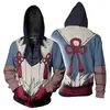 En Stock Ropa de Anime Hywz Sudadera con Capucha y Cremallera Estampado Digital 3D para Hombre