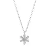 Colar com Pingente de Floco de Neve Quebrado Feminino 2025 Novo Exquisito Luxo Leve Aço Titânio Não Desbota Corrente de Clavícula Joias Atacado