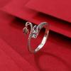 Anillo de zodiaco Dragón Yilu de plata S990 vintage desgastado súper vendido personalidad cola de dragón Anillo abierto de plata