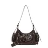 Bolso de Mano para Empanadillas Estilo Chica Europea Picante Transfronterizo Bolso de Mujer 2026 Otoño Nuevo Bolso de Hombro con Retazos Sensación de Alta Gama Bolso Cruzado