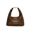 2025 Nuevo Bolso Bandolera Cruzado de Color Sólido de Moda para Primavera y Verano, Bolso Dumpling para Mujer, Bolso Casual Simple Retro de Gran Capacidad para Mujer