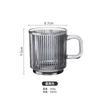 Nicho Ins Estilo Retrô Copo para Café Americano Gelado Latte Copo para Leite Copo para Água Restaurante Copo para Bebida Fria Caneca de Vidro