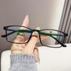 Nuevos lentes cuadrados de montura grande, montura para gafas para miopía, estilo coreano, montura completa, montura para gafas de hombre, patilla de gafas bicolor personalizada, gafas lisas