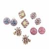 Estilo Retro Europeo y Americano, Aspecto Desgastado, Incrustados de Diamantes, Formas Geométricas Tridimensionales, Diseño de Combinación de Colores, Pendientes de Estilo Geométrico Personalizados