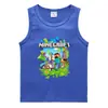 Chal de Verano 2026 para Niños Estilo Coreano Algodón Casual Camiseta Interior Absorbente de Sudor Color Sólido Dulce Sin Mangas Sudadera para Niños