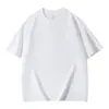 Camisetas Masculinas e Femininas 100% Algodão Puro 220g Manga Curta, Mesmo Estilo, Gola Redonda, Casual, Soltas, Cor Sólida, Versáteis, Podem Ser Personalizadas com Logo