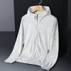 Ropa de protección solar para hombre verano seda de hielo UPF50 + protección UV delgada transpirable exterior hoja de arce protección solar piel gabardina hombre
