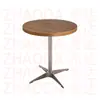 Mesa Cuadrada de Color Nogal para Uso Doméstico, Mesa de Comedor para Uso Comercial, Mesa de Comedor de Madera Maciza para Restaurantes, Mesa de Comedor de Pizarra para Restaurantes de Comida Rápida
