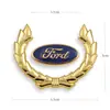 Pegatina de metal para coche, logotipo de coche, cubierta para arañazos, pegatina decorativa, logotipo lateral de ala, pegatina para coche, logotipo de espiga de trigo de metal tridimensional 3D