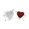 Molde de Mousse Amor Dia dos Namorados Bolo DIY Assar Molde de Silicone Chocolate Sobremesa em Formato de Coração