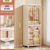 Gabinete de almacenamiento de plástico sin instalación para el hogar, dormitorio, armario para ropa, plegable, para bebés y niños, transfronterizo