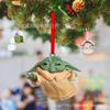 Transfronterizo Nuevo 2023 nuevo Star Wars Yoda adornos de Navidad adornos para decoración de árbol de Navidad Espejo retrovisor del coche