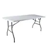 Mesa plegable de plástico para puesto de venta directa de fábrica, mesa de comedor exterior, mesa de plástico conveniente, mesa de comedor, mesa portátil