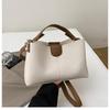 Bolsa balde feminina 2025 nova bolsa de mão combinação de cores coreana simples tudo combina bolsa mensageiro bolsa feminina bolsa feminina para o dia a dia