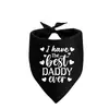 Bandana para Mascota Día del Padre Bandana para Perro Bufanda para Cuello de Gato Día del Padre-Mascota Bufanda para Mascota