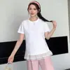 Conjunto Maternidade, Novo Estilo de Verão, Blazer Casual Emagrecedor, Conjunto de Calça Pantalona Ampla de Tamanho Grande