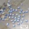 Taladro para uñas azul claro plano al por mayor red net mariposa estrella amor vidrio diy decoración de uñas pedrería