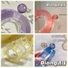Dibujo de alambre a mano alzada en color, bola adhesiva transparente de descompresión, bola de inmersión diang, juguete de descompresión para estudiantes de descompresión pegajosa diy ~