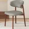 Cadeira de Jantar Imitando Madeira Maciça Casa Moderna Simples Cadeira Nórdica Restaurante Hotel Mesa de Jantar Banco Encosto Cadeira de Escrivaninha Lazer