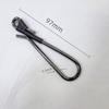 Fabricante de Foshan Llavero de Latón al por Mayor Hebilla de Acero Inoxidable Enrollada a Mano Accesorios de Ferretería Electrochapados en Hierro Manualidad Creatividad
